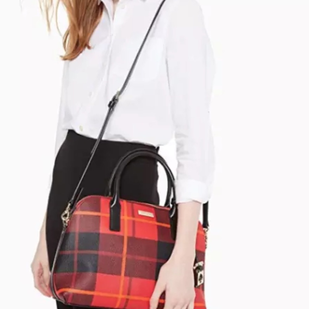 ➕Kate spade small rachelle bright water plaid - Picture 6 of 6